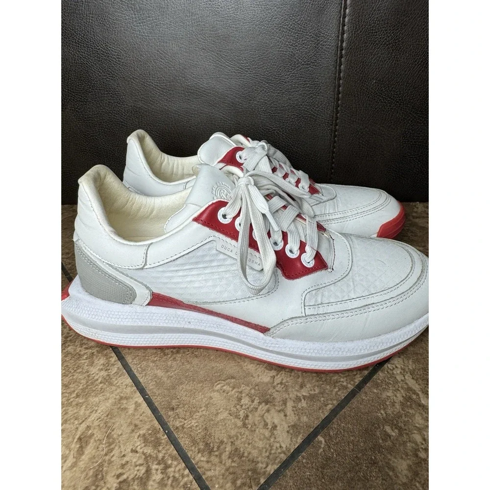 Duca Del Cosma 20th Anniversary Alanah Italian Golf Shoes Size 8.5 Red White